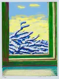 David Hockney, My Window: No. 610, 23rd December 2010, 2010, iPad drawing in colours printed on archival paper