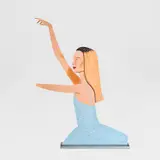 Alex Katz, Dancer 2, UV-cured archival inks on shaped powder-coated aluminum