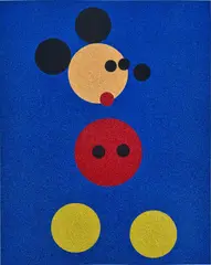 Damien Hirst, Mickey (Blue Glitter), screenprint in colours with glitter, on wove paper