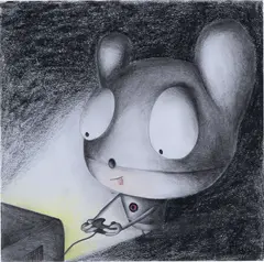 Untitled by Edgar Plans, 2020, graphite and coloured pencil on paper, offered Nov 2023