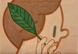 Junseok Kang, Leaves Boy, 2019, acrylic on canvas