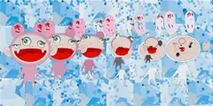Takashi Murakami, Nirvana, offset print with silver
