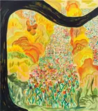 Shara Hughes, Pleasure House, 2017, oil and acrylic on canvas