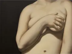 Chest by Anna Weyant, 2020, oil on canvas, sold Jun 2022