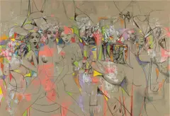 George Condo, Transparent Female Forms, 2009, acrylic, chalk and pastel on linen