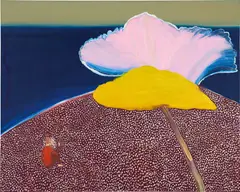 Matthew Wong, Pink Wave, 2017, oil on canvas