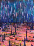 Yuxing Huang, Pearl Shore, 2018, acrylic on canvas