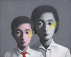 Zhang Xiaogang, Bloodline Series - Big Family, 2006, oil on canvas
