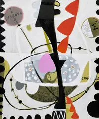 Ouattara Watts, Intercessor, 2003, mixed media on canvas