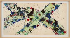 Untitled by Sam Francis, 1974, acrylic and gouache on paper, offered Jun 2022