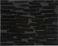 Pierre Soulages, Peinture 102 x 130 cm, 11 mars 2016, acrylic on canvas