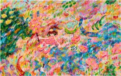Ayako Rokkaku, Untitled, 2019, acrylic on canvas