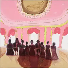 Genieve Figgis, Pink Ballroom, 2018, acrylic on canvas