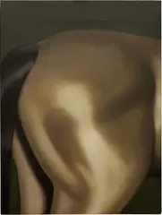 Untitled by Anna Weyant, 2019, oil on board, sold Jun 2022