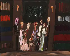 Genieve Figgis, Friends in the Studio, 2016, acrylic on canvas