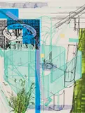 Alexander Carver, Partitions, 2018, oil and acrylic on canvas