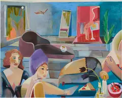 Danielle Orchard, Night Out, 2020, oil on canvas