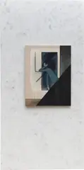 Untitled by Sanya Kantarovsky, 2011, bleach, ink, watercolour and oil on linen mounted to Venetian plaster on birch panel, sold Jun 2022
