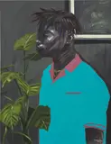 Wahab Saheed, Shadows of Yesterday, 2021, acrylic, charcoal, chalk and oil pastel on canvas