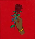 Awol Erizku, 'Do This' - HoodRich Pablo Juan, 2017, acrylic and glitter on board, in artist's frame