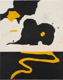 Harold Ancart, Untitled, 2017, oil stick and graphite on paper mounted to panel, in artist's frame