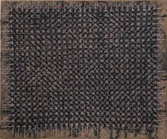 Ding Yi, Appearance of Crosses 96-24, 1996, mixed media on canvas