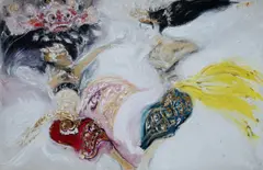 Srihadi Soedarsono, Semangat Hidup - Oleg Tambulilingan, 1992, oil on canvas