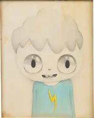 Thunder Boy by Javier Calleja, 2017, watercolour and pencil on paper, sold Jun 2022