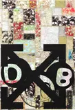 Takashi Murakami and Virgil Abloh, DOB and Arrows: Patchwork Skulls, 2018, acrylic on canvas mounted on aluminium frame