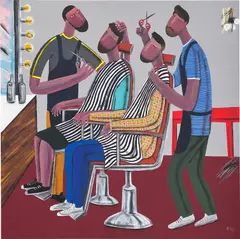 Men Beauty by Kitti Narod, 2020, acrylic on canvas, sold Jun 2022