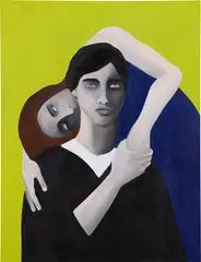 Amour Propre (Self-Respect) by Rebecca Brodskis, 2020, oil on linen, in artist's frame, sold Jun 2022
