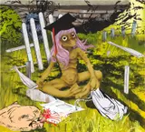 Jamian Juliano-Villani, Golden Girl, 2015, acrylic on canvas