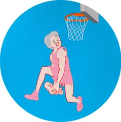 SlimyDunk by Joan Cornellà, 2020, acrylic on wood panel, sold Jun 2022
