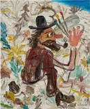 Matías Sánchez, Pintor a pleno sol (Painter in the Full Sun), 2020, oil on canvas