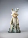 Moe Nakamura, Wander in Silence, 2016, oil paint and wood