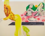 Christina Quarles, I Can Only Feel Whut Touches Me, 2016, acrylic on canvas
