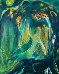 Giving Tree by Lucy Bull, 2019, oil on linen, sold Dec 2022
