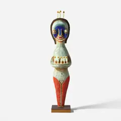 Untitled by Izumi Katō, 2017, wood, soft vinyl and acrylic, offered Dec 2022