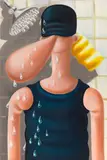 Louise Bonnet, The Swimmer, 2016, oil on canvas