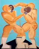 Anastasia Bay, Boxer, 2020, acrylic and oil on canvas