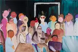 Genieve Figgis, The Gathering, 2019, acrylic on canvas