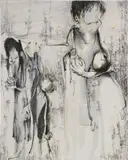 Christine Ay Tjoe, Tanah Mati, 2001, mixed media on canvas