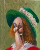 Femme au chapeau by George Condo, 2007, oil on canvas, offered Nov 2022
