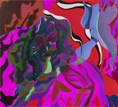 Mira Dancy, Live Release, 2016, acrylic on canvas