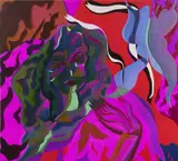 Mira Dancy, Live Release, 2016, acrylic on canvas