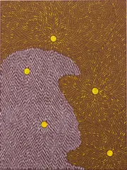 Julia Chiang, Not There But Still Itchy, 2019, acrylic on wood panel