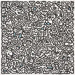 Moustache Town by Sam Cox, 2019, acrylic on canvas, sold Nov 2022
