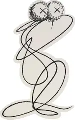 YOU (#3) by Kaws, 2017, acrylic on canvas, sold Nov 2022