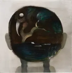 Chen Ke, Ophelia, 2006, molding paste and oil on canvas