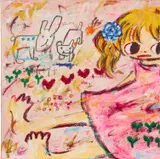 Untitled ARP07-16 by Ayako Rokkaku, 2007, acrylic on canvas, sold Nov 2022